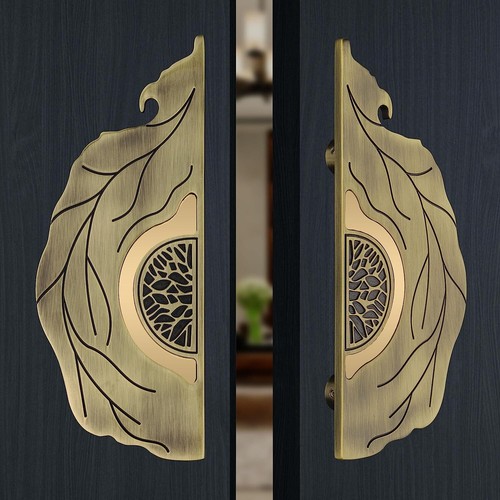 Poignée porte laiton - poignée, en