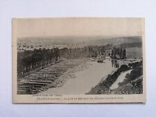Old postcard CLAMECY Nièvre Le PORT in 1869 last WOODEN TRAINS raft floating