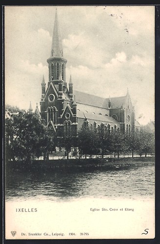 Cpa ixelles eglise - eglise, ste.