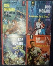 BOB MORANE  Lot de 4 bandes dessinées vintage Marabout toilé 1960s Çiva zone "Z"