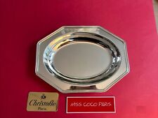 CORBEILLE PAIN FRUIT CHRISTOFLE RUBANS 31x23 Cm TRÈS BEL ETAT METAL ARGENTE