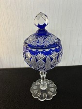 Blue Crystal Candy Jar