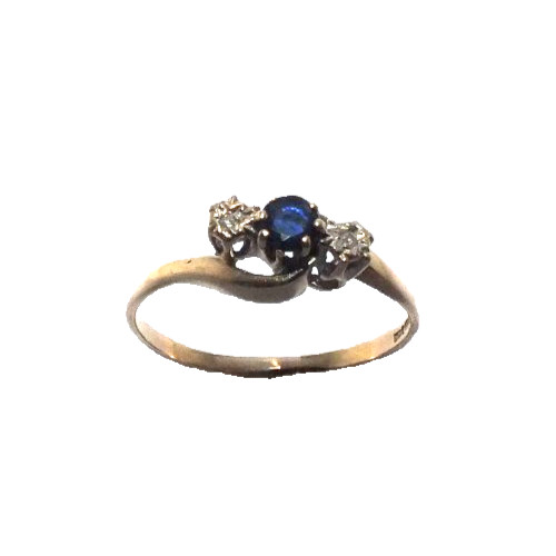 Bague vintage jaune 9ct - bague, en