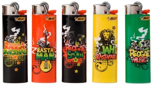 Briquets rasta bic x50 - rasta,