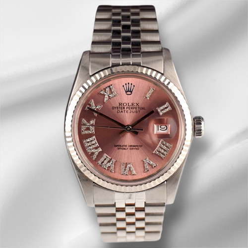 Rolex 36mm datejust acier - rolex,