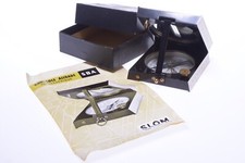 ✅ BOUSSOLE ALIDADE SBA SLOM TOPOGRAPHIC COMPASS VINTAGE W/ ORIG. CASE & INSTR.