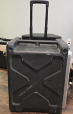 Gator/SKB Heavy-Duty 6U Rolling Rack Case Telescoping Handle & Wheels – No Lids