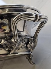 CHRISTOFLE grand chauffe-plat, dessous de plat Art Nouveau. 1900