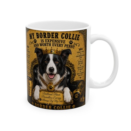 Border collie mug - border,
