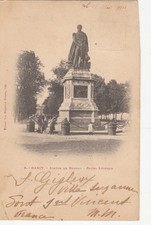 NANCY 8 Drouot Statue Cour Leopold Green Stamp 5 Cent. 1900
