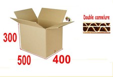 lot de 10 boîtes carton ou emballage caisse carton 500 X 400 X 300 mm DD