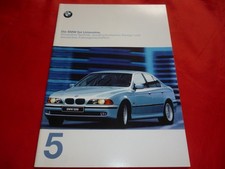 1997 BMW 5 SERIES E39 SALOON 520i 523i 528i 535i 540i 525tds Brochure Brochure