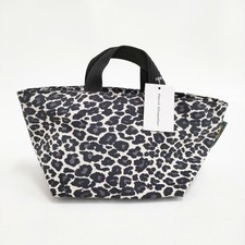 Herve Chapelier New 901F Nylon Boat Tote Bag Small Panther blanc Ivory 5-093...