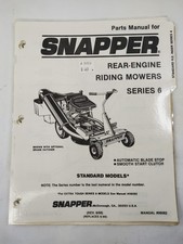 Snapper Parts Manual Rear-Engine Riding Mowers Series 6