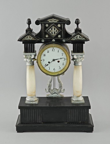 Horloge colonne portail - horloge,