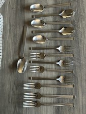 15pc Oneida PAELLA Stainless Flatware Dinner  Fork Teaspoon Salad Fork Spoon