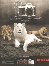 2010 ADVERTISING PENTAX K-r Camera The New Reflex Color