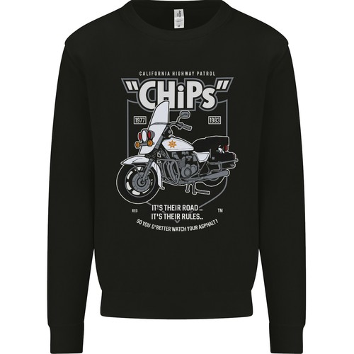 Chips police sweatshirt motard - chips,