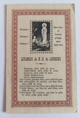Image pieuse litanies de - ,