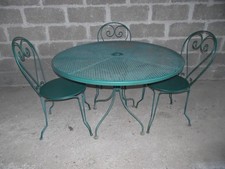 SALON DE JARDIN FER FORGE