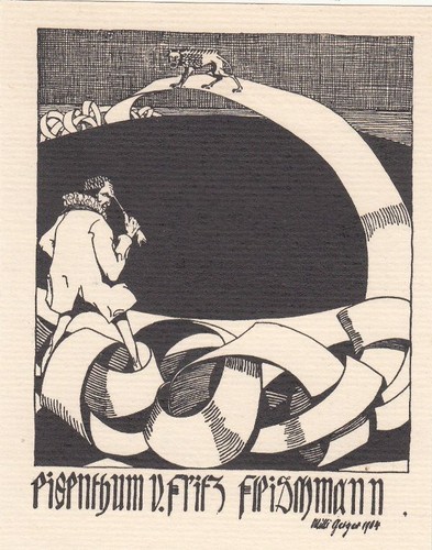 Exlibris livre plaque klischee - exlibris,