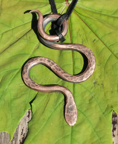 Médaillon pendentif serpent - 1,