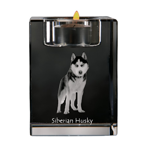 Husky sibérien porte cierge - sibérien, porte-cierge