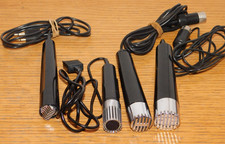 vintage LOT 4 MICRO Microphone HIFI magnetophone CAMERA camescope AUDIO video