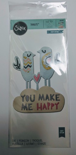 Sizzix thinlits happy birds - happy,