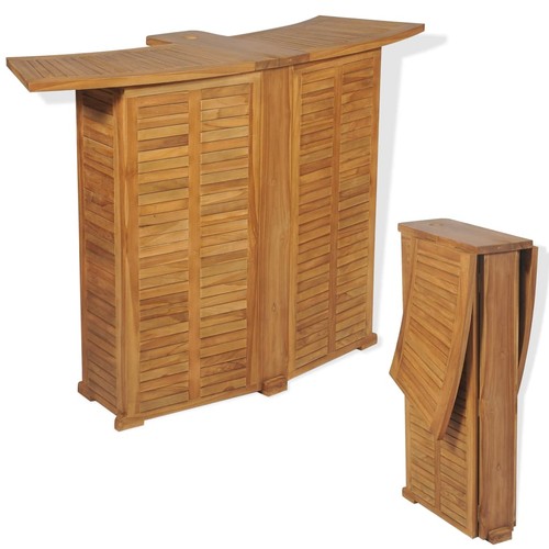 Teck table bar extérieur - teck,