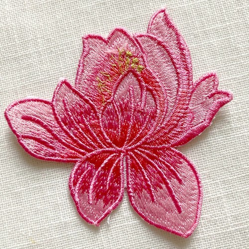 écusson patch fleur lotus - patch,,