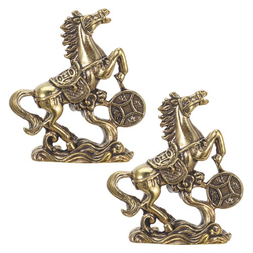 Lot statues chevaux en - de, 2