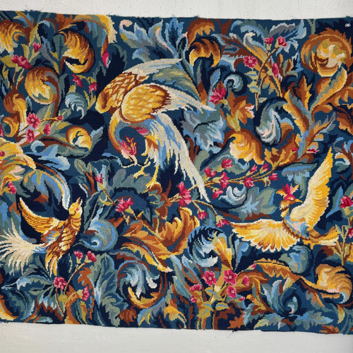 44x32 vintage needlepoint - vintage,