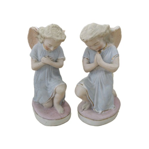 Paire anges porcelaine - paire, d'anges