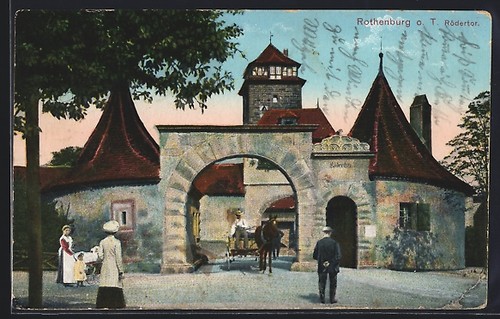 Carte postale rothenburg - carte,