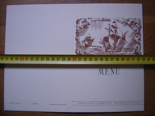 Novembre 1954 menu cgt - 1954,