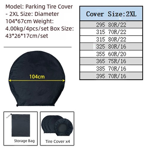 Pack couvre pneus pour - couvre-pneus,
