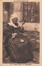 CP MA DOUCE BRETAGNE VIEILLE FILLEUSE DE QUIMPER SMOKER PIPE - 46805