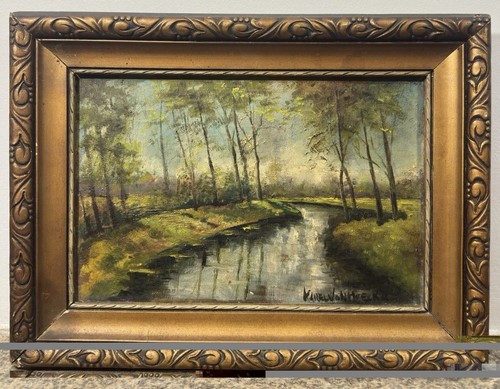 Huile sur toile ancienne - , –