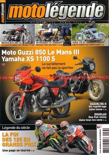 Moto legende 233 guzzi 850 - guzzi, le