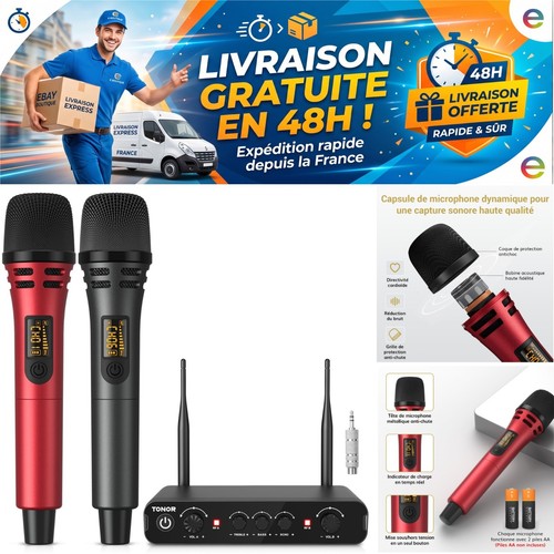 Microphone karaoké sans fil