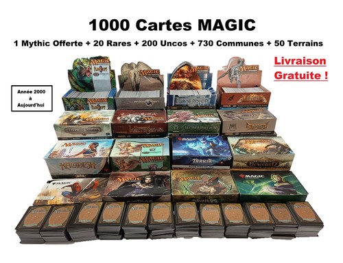 Lot 1000 cartes magic mtg - cartes,