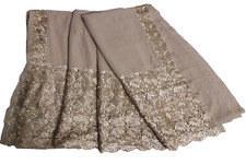 Robe brodée en tissu indien marron sari femme enveloppante 5 ans matière vint...