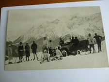 Old postcard 31 Bagnères de Luchon SUPERBAGNERES PHOTO CARD SNOW GAMES WINTER CATERPILLAR