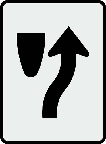 Keep right symbol - keep, sign