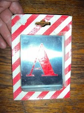 old zinc alphabet lettering stencil 60mm NEW industrial workshop scrapbooking