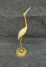 Grand  HÉRON  49 Cm laiton , Déco vintage 80 Sculpture animaliere