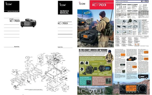 Icom 703 instruction - icom, +