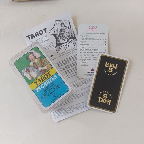 Jeu tarot pub label - de,