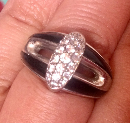 Argent massif grosse bague - massif,